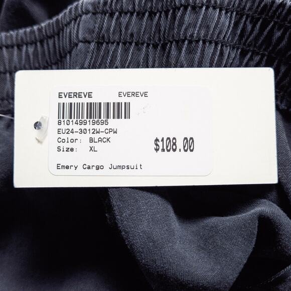 NEW Evereve Women’s Emery Jumpsuit Size XL Modern Boho - Picture 8 of 9